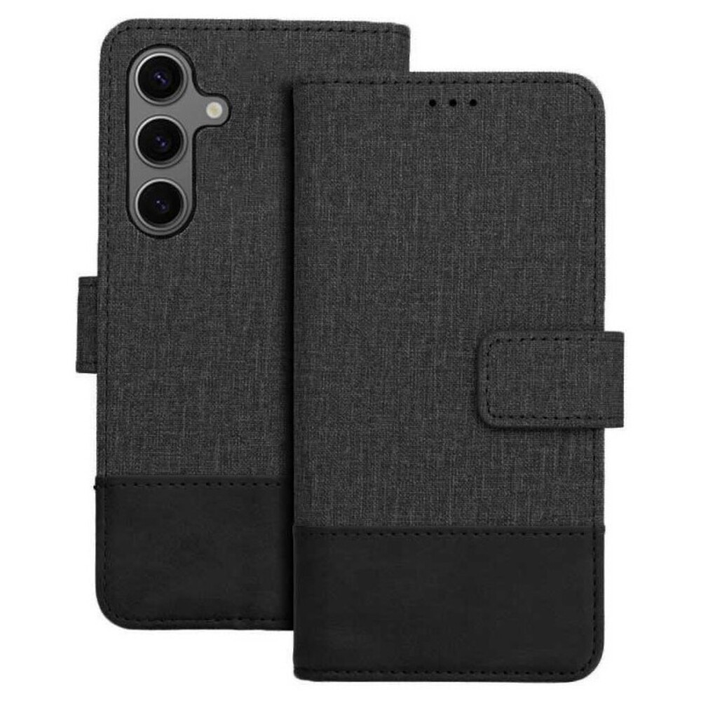 Tel1 Samsung Galaxy A35 5G Gomma Θήκη Βιβλίο - Black