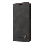 Tel1 Xiaomi Redmi Note 13 5G Skin Feel Anti-theft Brush Horizontal Θήκη βιβλίο - Black
