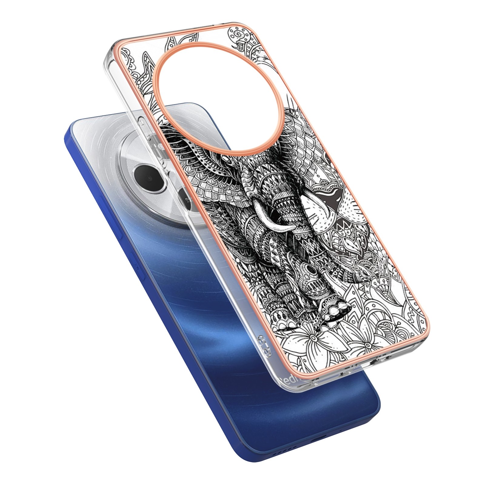 Forcell Xiaomi Redmi 14C 4G / Poco C75 Electroplating Θήκη Σιλικόνης με Σχέδιο