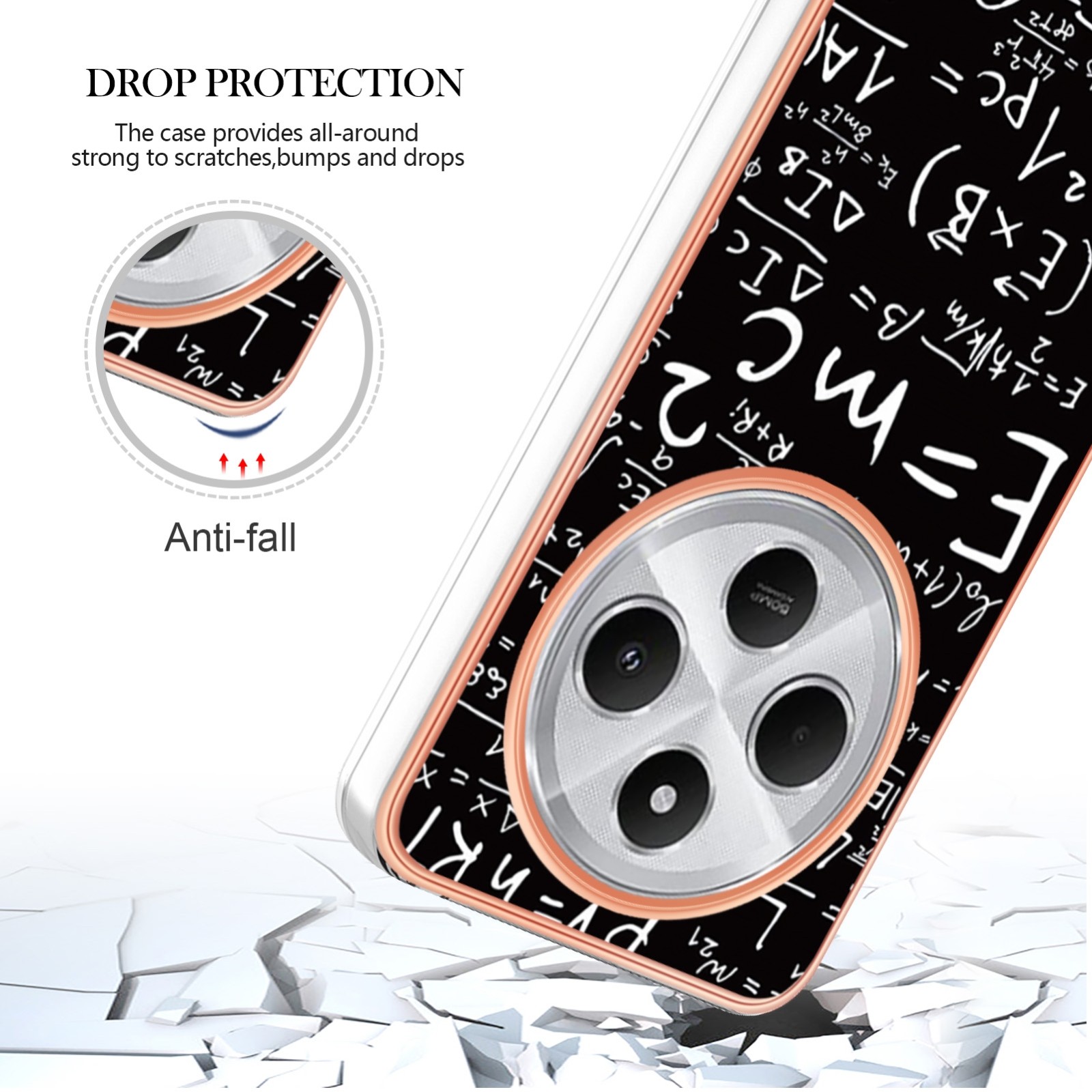 Forcell Xiaomi Redmi 14C 4G / Poco C75 Electroplating Θήκη Σιλικόνης με Σχέδιο