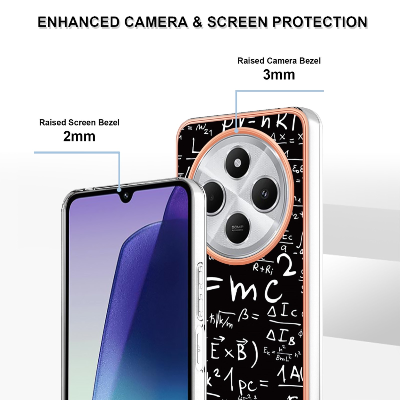 Forcell Xiaomi Redmi 14C 4G / Poco C75 Electroplating Θήκη Σιλικόνης με Σχέδιο