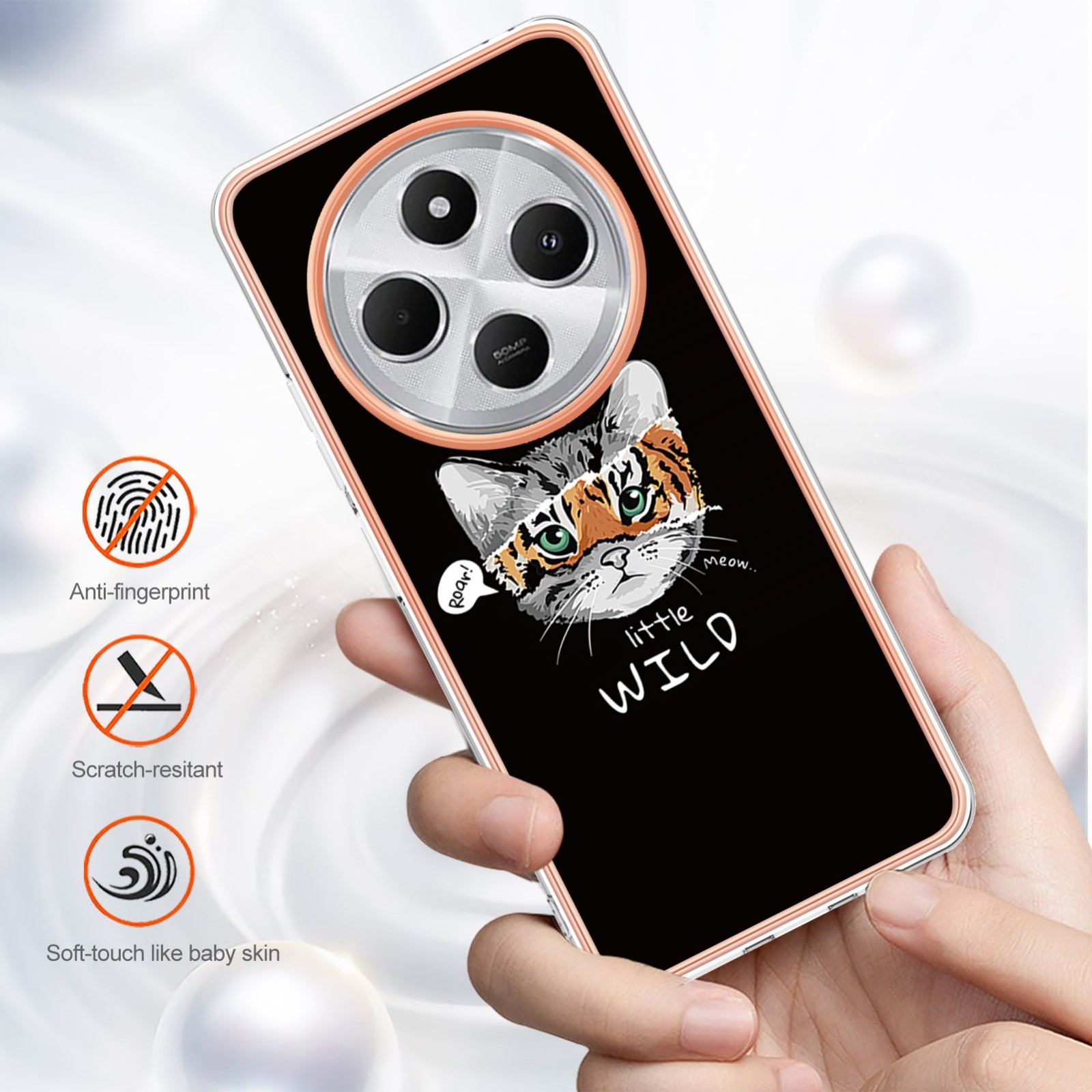 Forcell Xiaomi Redmi 14C 4G / Poco C75 Electroplating Θήκη Σιλικόνης με Σχέδιο