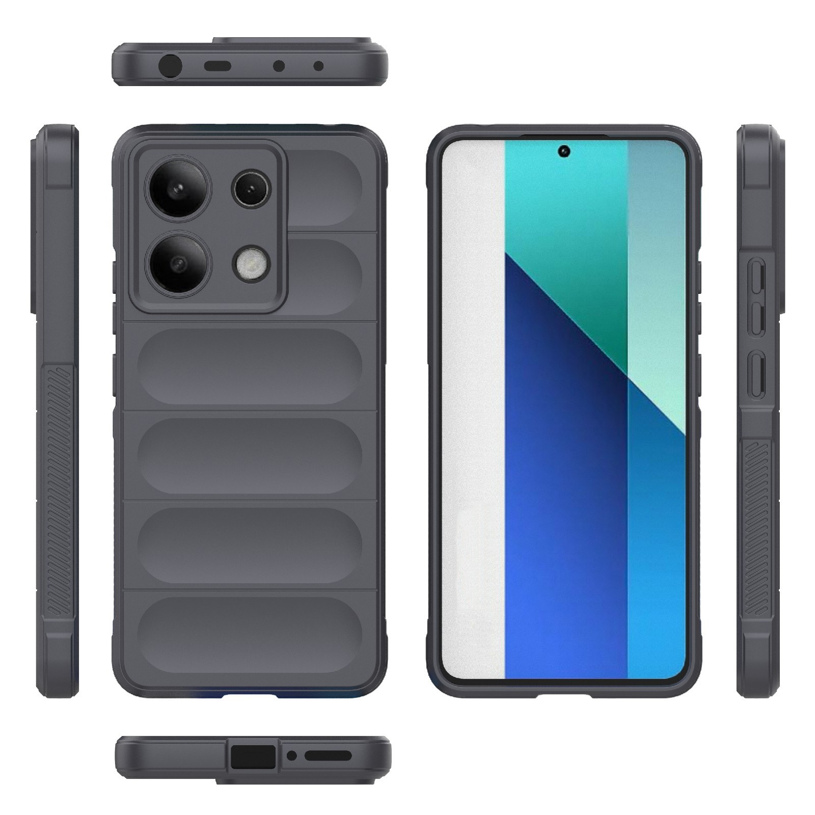 Forcell Xiaomi Redmi Note 13 4G Magic Shield Θήκη Σιλικόνης - Dark Grey