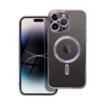 Forcell iPhone 16 Pro Max Magsafe Electro Θήκη Σιλικόνης Διάφανη - Purple