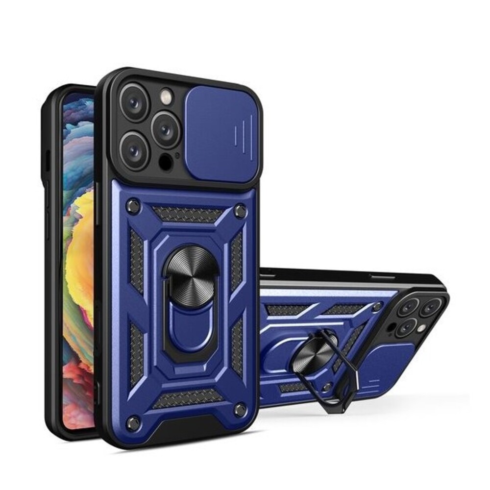 Forcell iPhone 16 Pro Hybrid Armor Θήκη Σκληρή - Blue