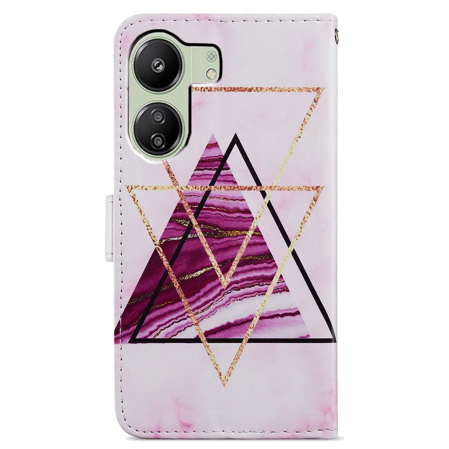 Tel1 Xiaomi Poco C65 / Xiaomi Redmi 13C 4G / 5G Painted Pattern Θήκη Βιβλίο με Σχέδιο