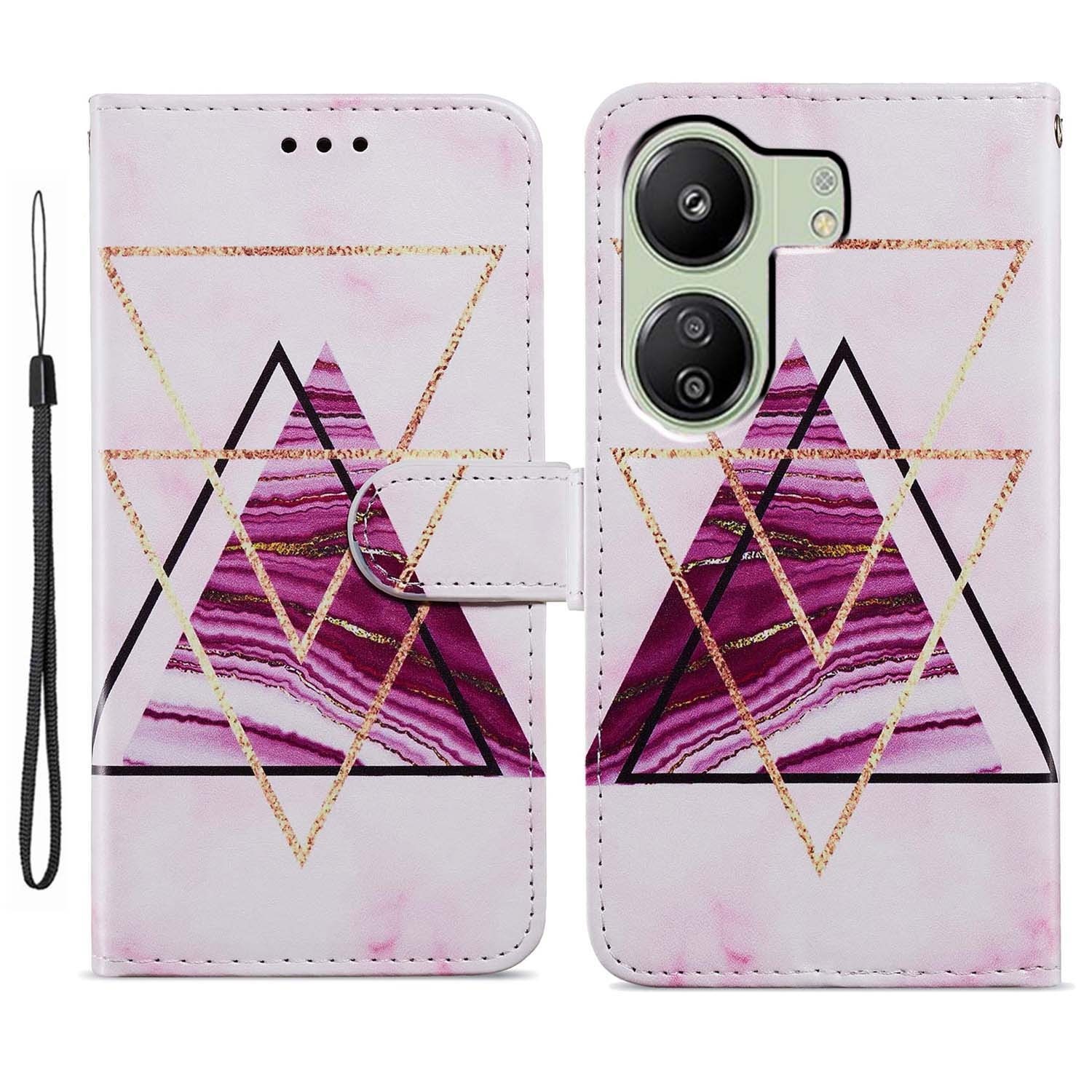 Tel1 Xiaomi Poco C65 / Xiaomi Redmi 13C 4G / 5G Painted Pattern Θήκη Βιβλίο με Σχέδιο