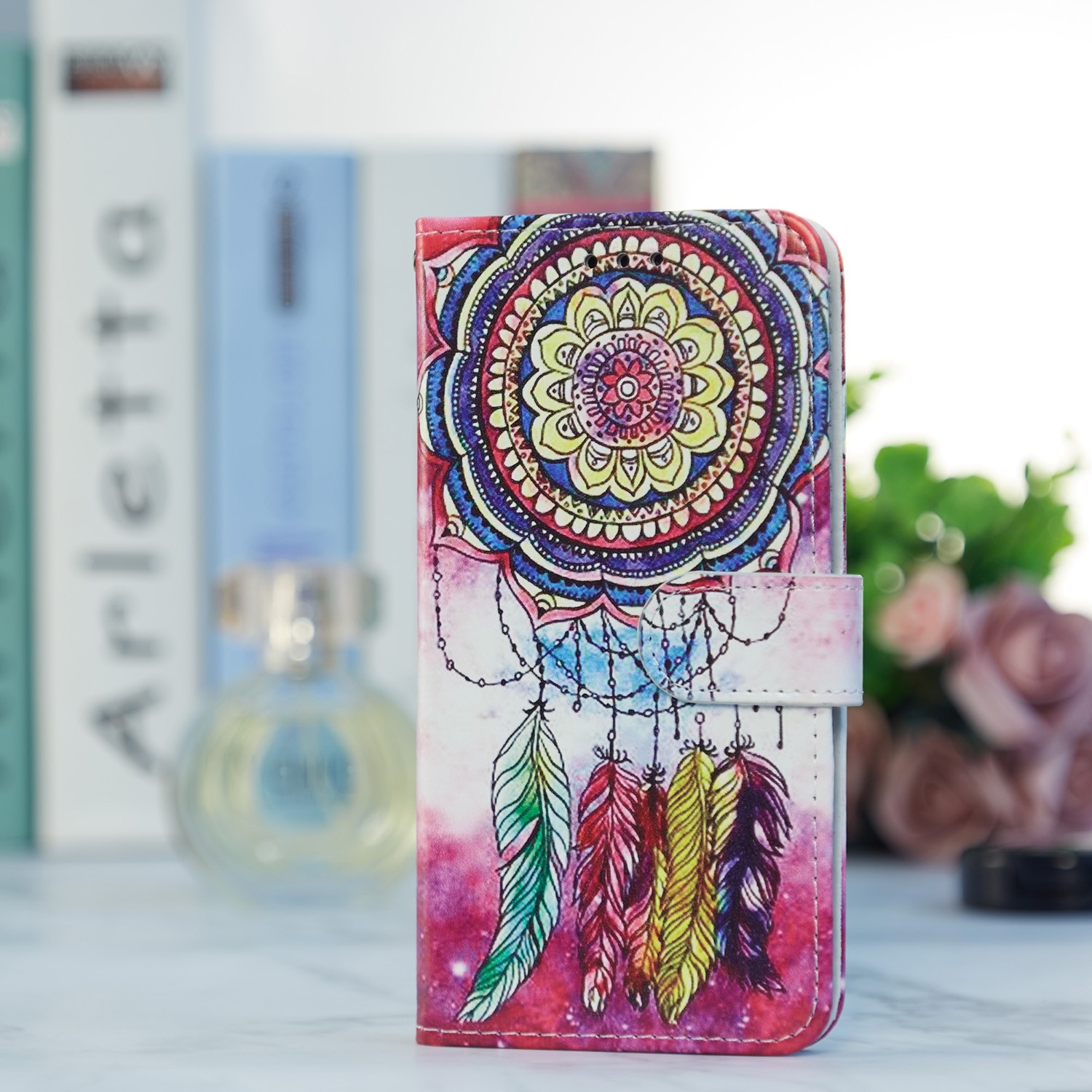 Tel1 Xiaomi Poco C65 / Xiaomi Redmi 13C 4G / 5G Painted Pattern Θήκη Βιβλίο με Σχέδιο