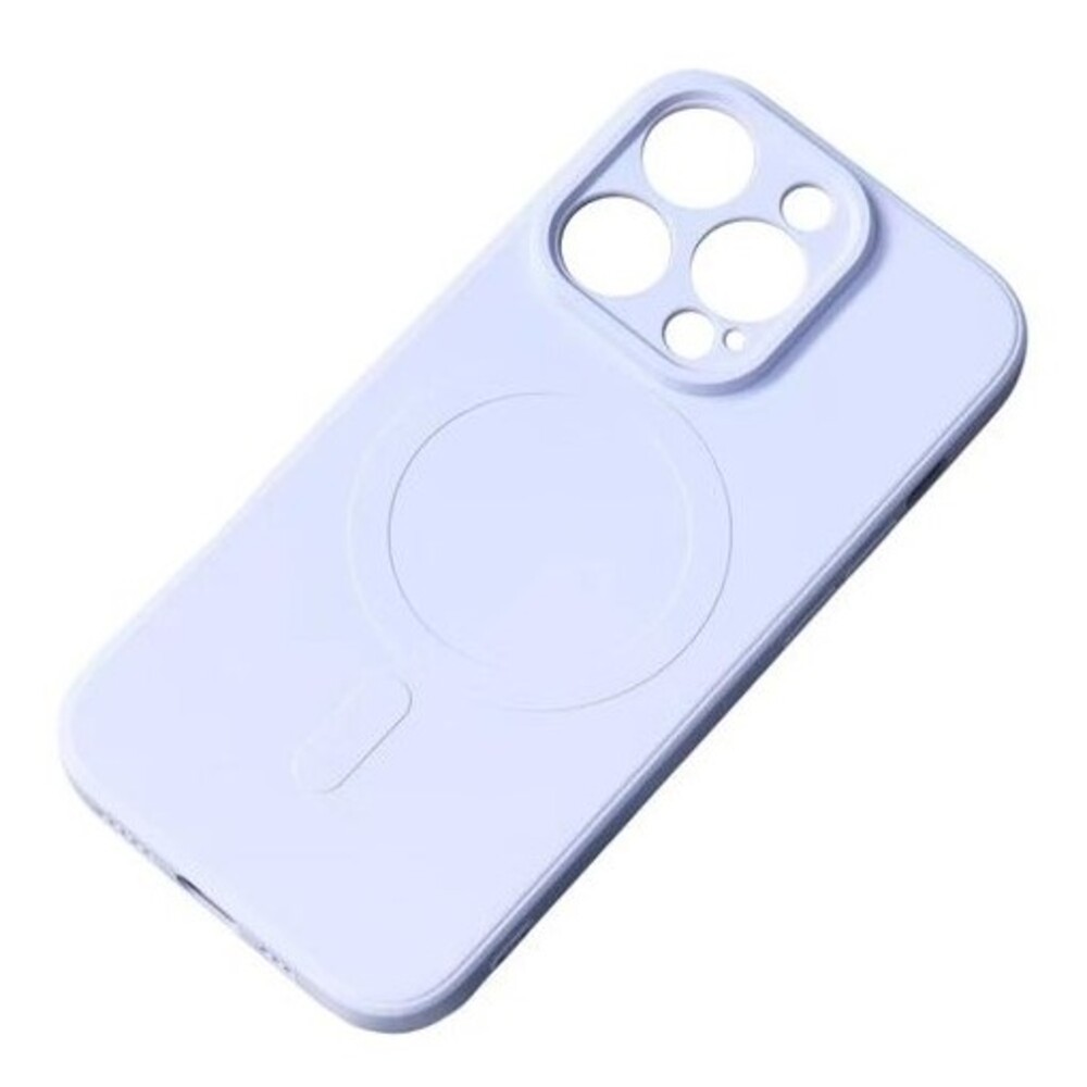 Forcell iPhone 15 Pro Max MagSafe Θήκη Σιλικόνης - Purple