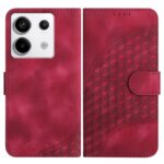 Tel1 Xiaomi Redmi Note 13 Pro 5G Embossed Θήκη Βιβλίο - Red