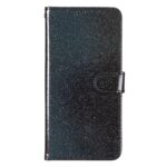 Tel1 Xiaomi Poco C65 / Xiaomi Redmi 13C 4G Glitter Powder Filp Θήκη Βιβλίο - Black