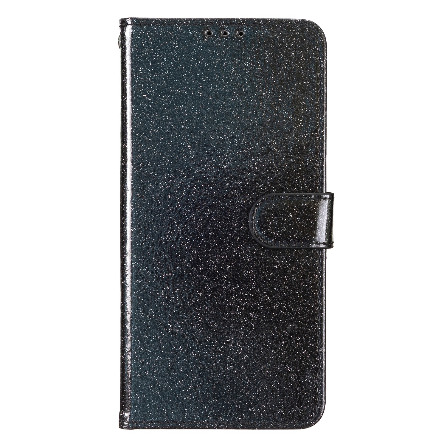 Tel1 Xiaomi Poco C65 / Xiaomi Redmi 13C 4G Glitter Powder Filp Θήκη Βιβλίο - Black