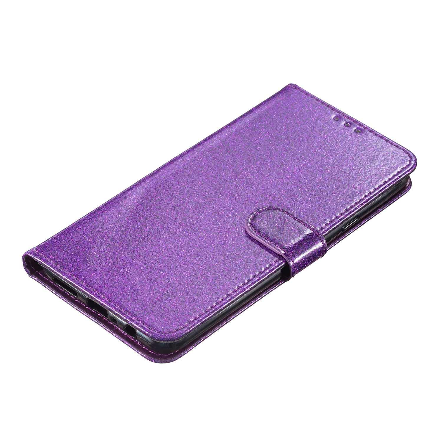 Tel1 Xiaomi Poco C65 / Xiaomi Redmi 13C 4G Glitter Powder Filp Θήκη Βιβλίο - Purple