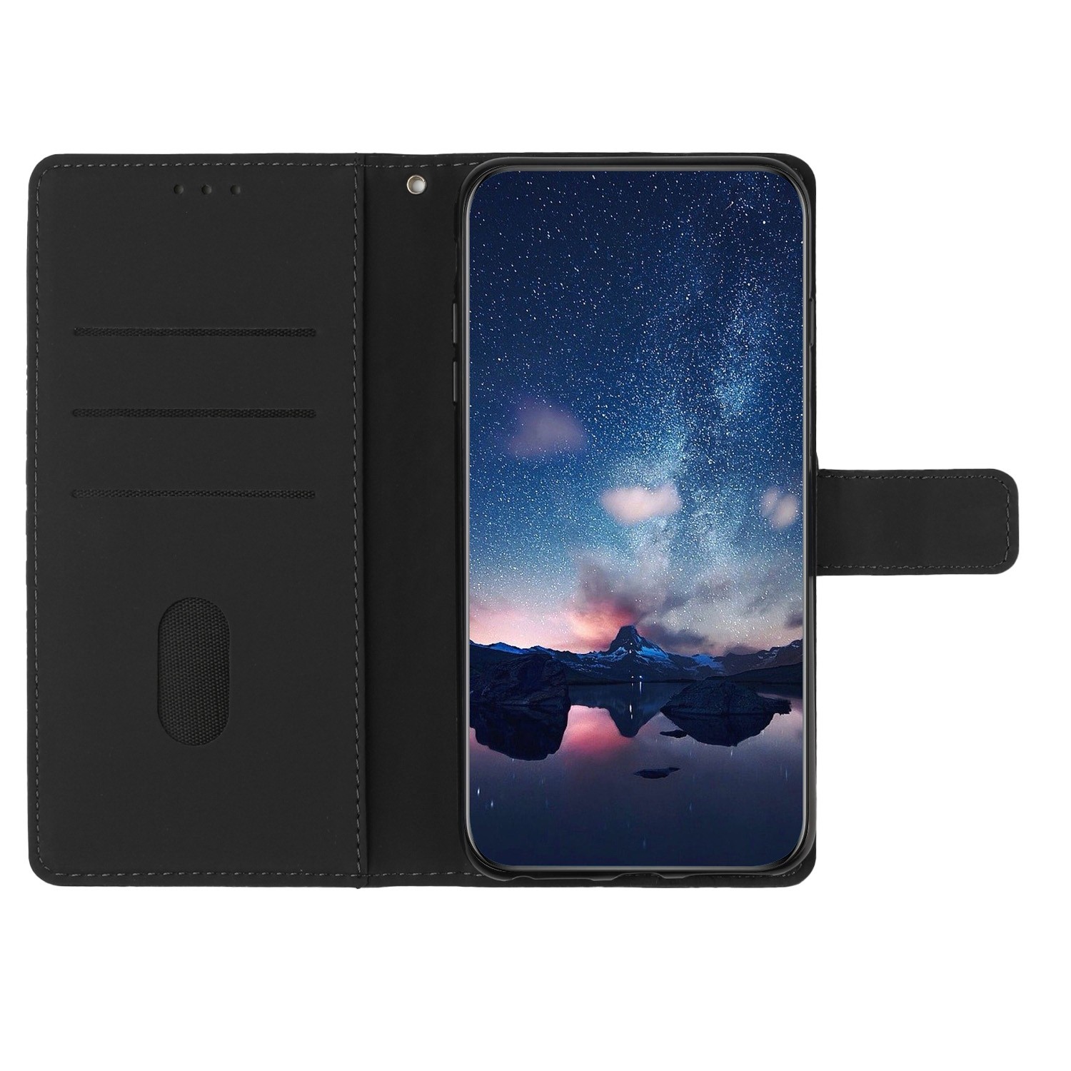 Tel1 Xiaomi Poco C65 / Xiaomi Redmi 13C 4G / 5G Diamond Embossed Skin Feel Θήκη Βιβλίο - Black