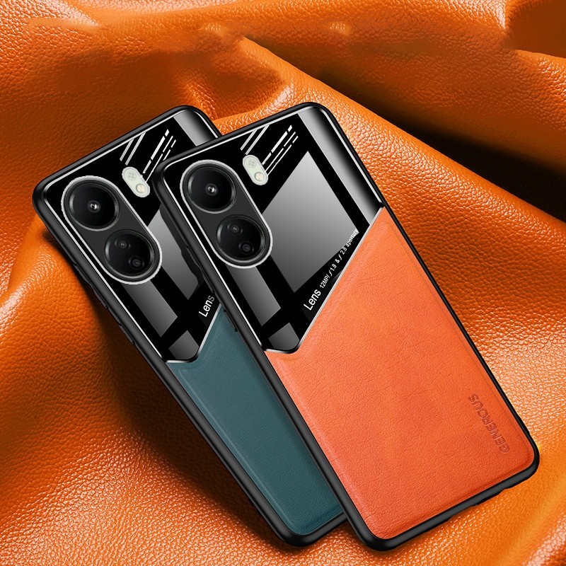 Forcell Xiaomi Poco C65 / Xiaomi Redmi 13C 4G All-inclusive Leather + Organic Glass Θήκη Σκληρή - Blue