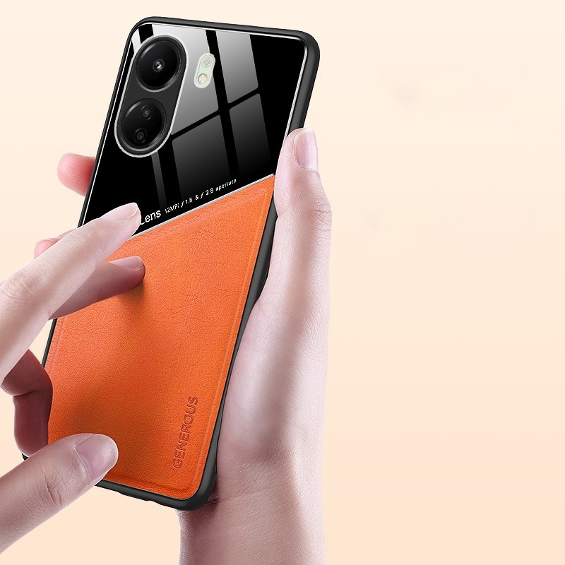 Forcell Xiaomi Poco C65 / Xiaomi Redmi 13C 4G All-inclusive Leather + Organic Glass Θήκη Σκληρή - Blue