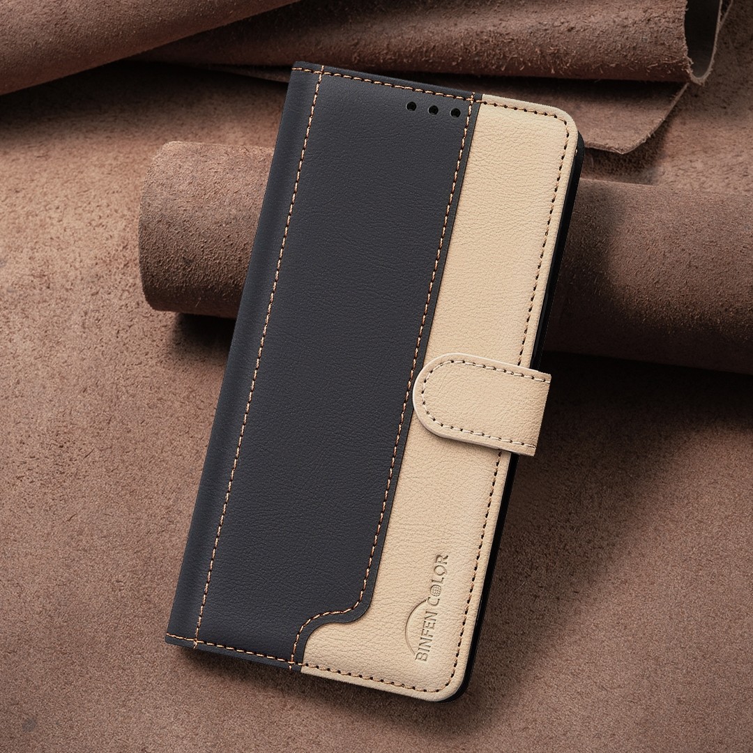 Tel1 Xiaomi Redmi Note 13 Pro 5G Color Matching RFID Anti-theft Leather Θήκη Βιβλίο - Black