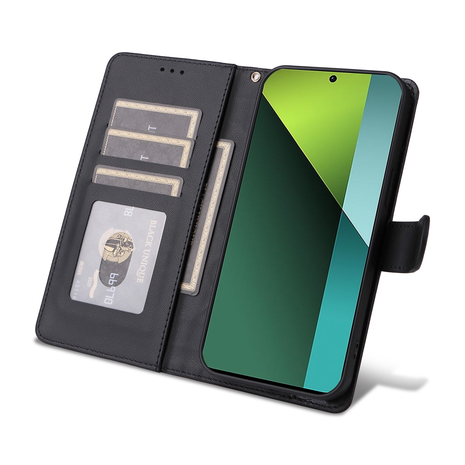 Tel1 Xiaomi Redmi Note 13 Pro 5G Diamond Lattice Wallet Θήκη Βιβλίο - Black