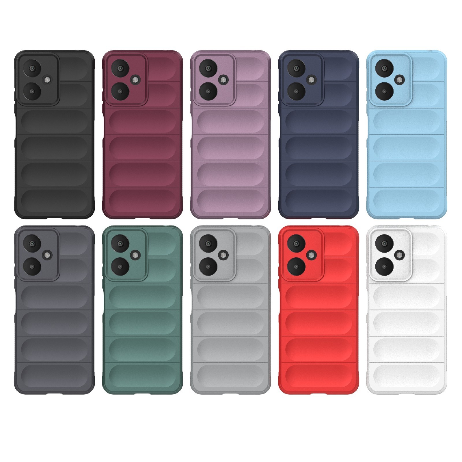 Forcell Xiaomi Redmi 13C 5G Magic Shield Θήκη Σιλικόνης - Grey