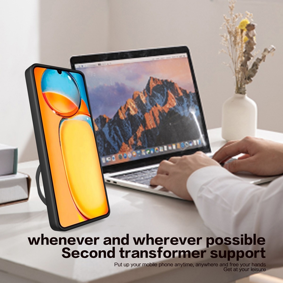 Forcell Xiaomi Poco C65/ Xiaomi Redmi 13C 4G Camshield Holder Θήκη Σκληρή - Silver