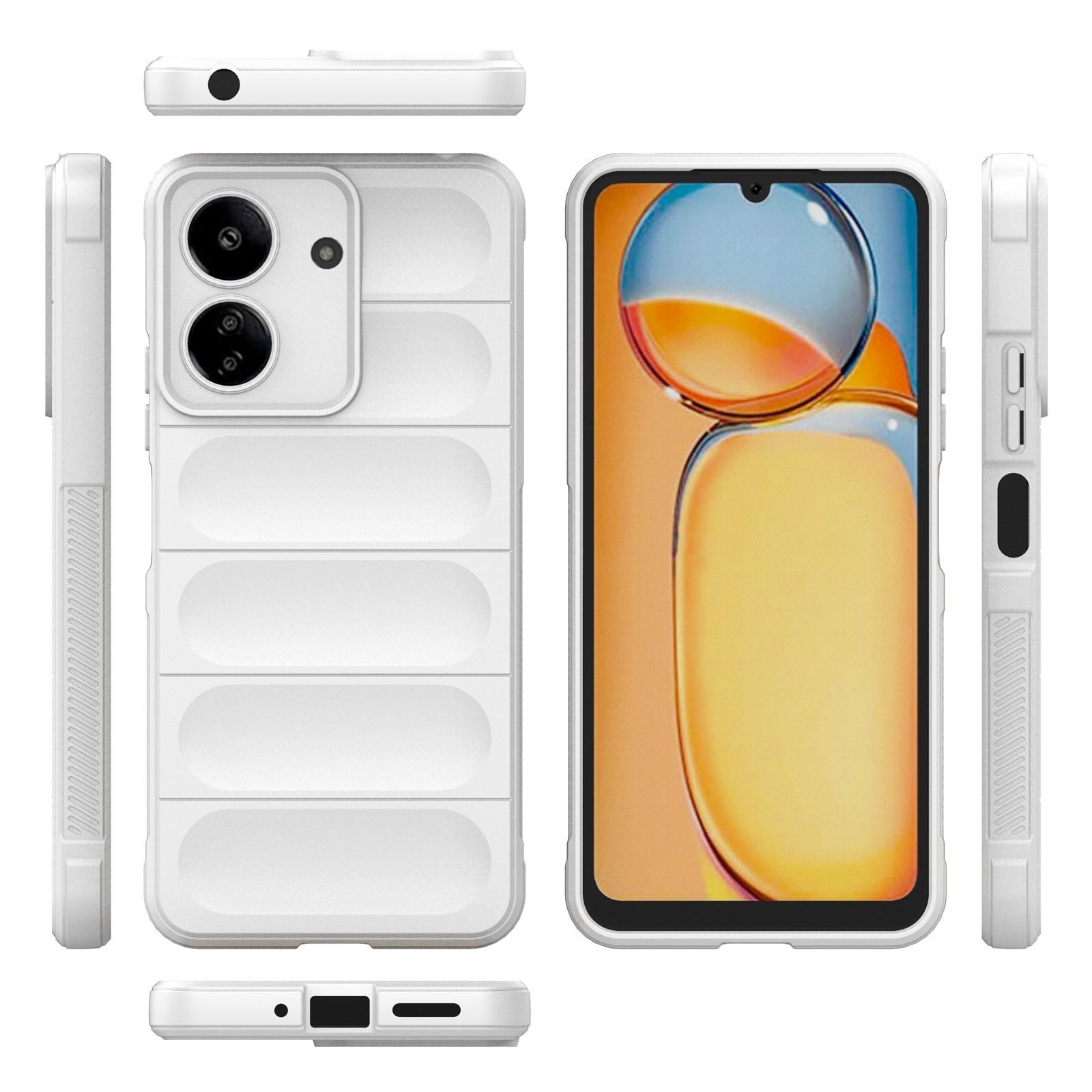Forcell Xiaomi Poco C65 / Xiaomi Redmi 13C 4G Magic Shield Θήκη Σιλικόνης - White