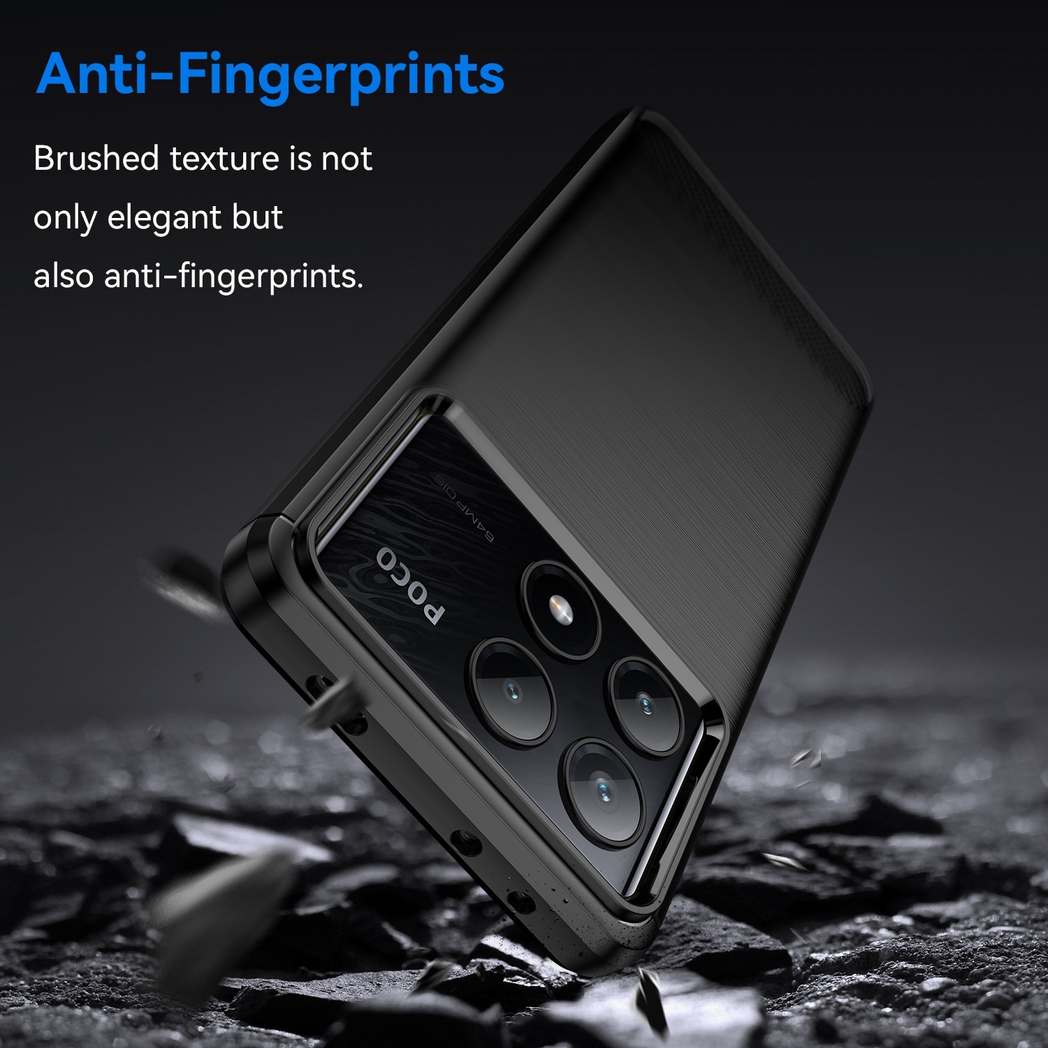 Forcell Xiaomi Poco X6 Pro 5G Carbon Fiber Θήκη Σιλικόνης - Black