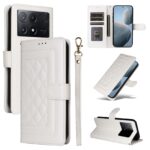 Tel1 Xiaomi Poco X6 Pro 5G Diamond Lattice Flip Θήκη Βιβλίο - White
