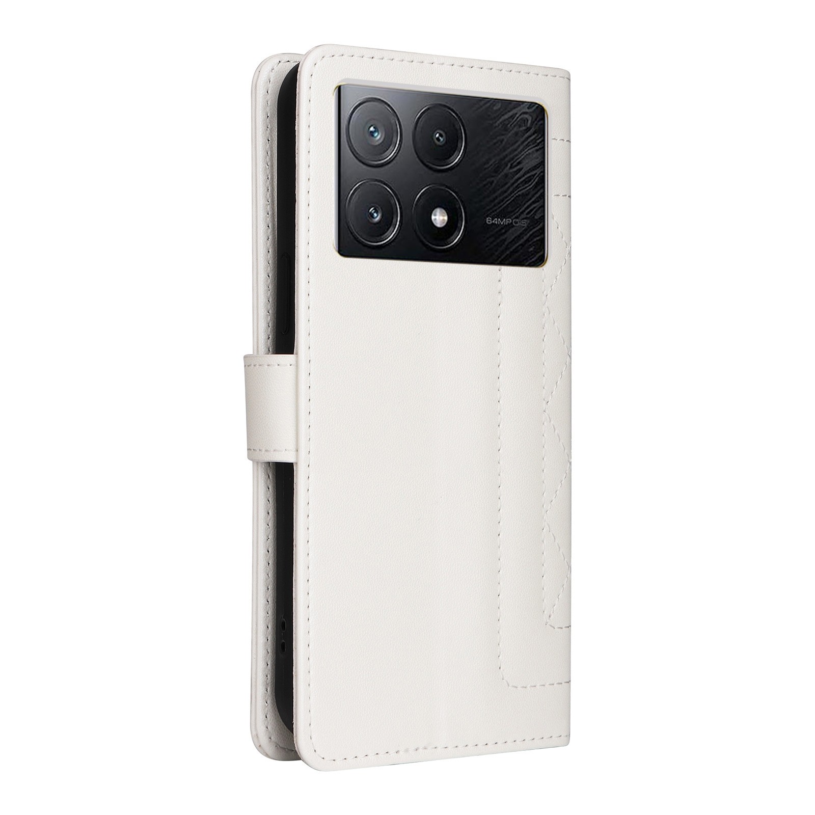 Tel1 Xiaomi Poco X6 Pro 5G Diamond Lattice Flip Θήκη Βιβλίο - White