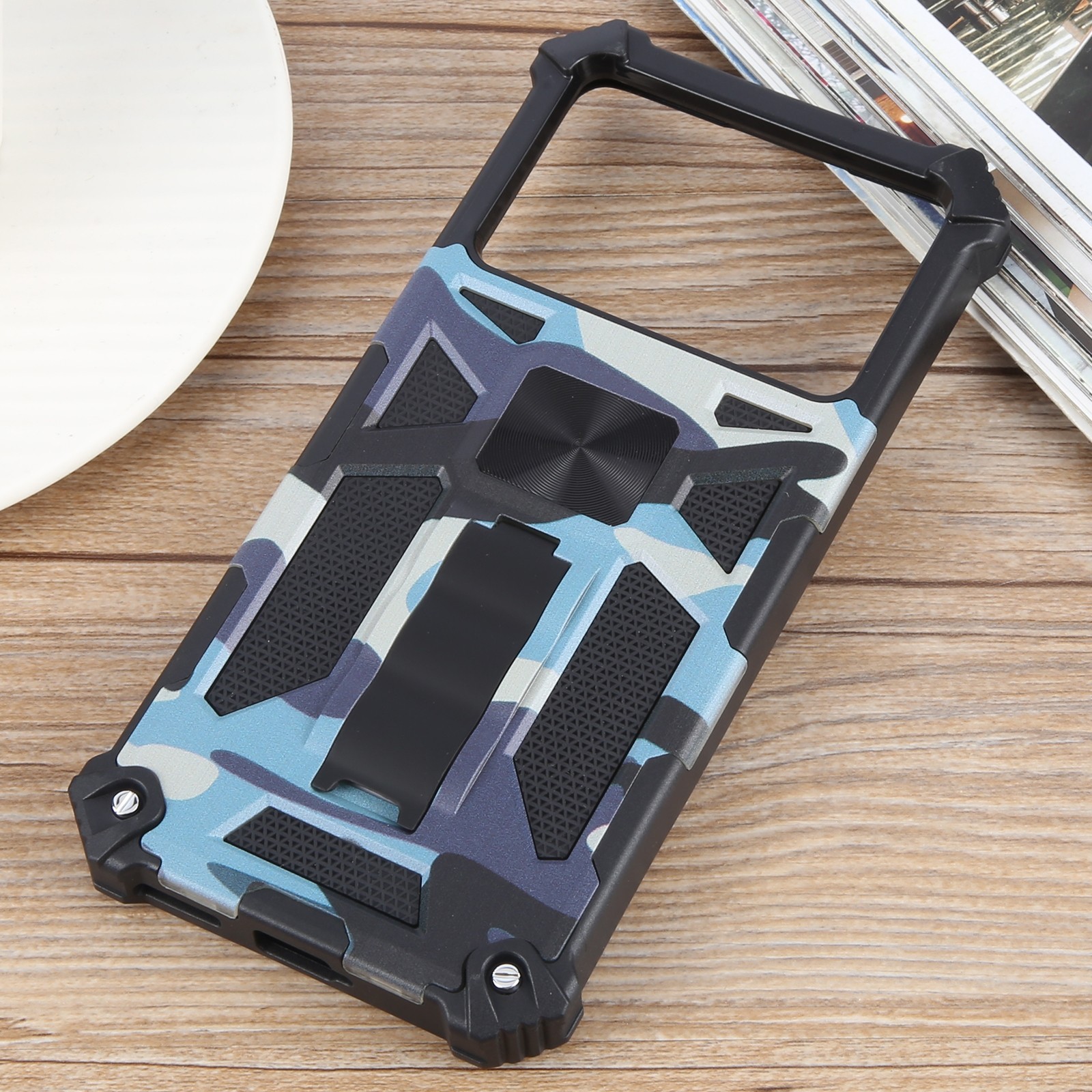 Forcell Xiaomi Poco X6 Pro 5G Camouflage Armor Θήκη Σκληρή - Army Light Blue