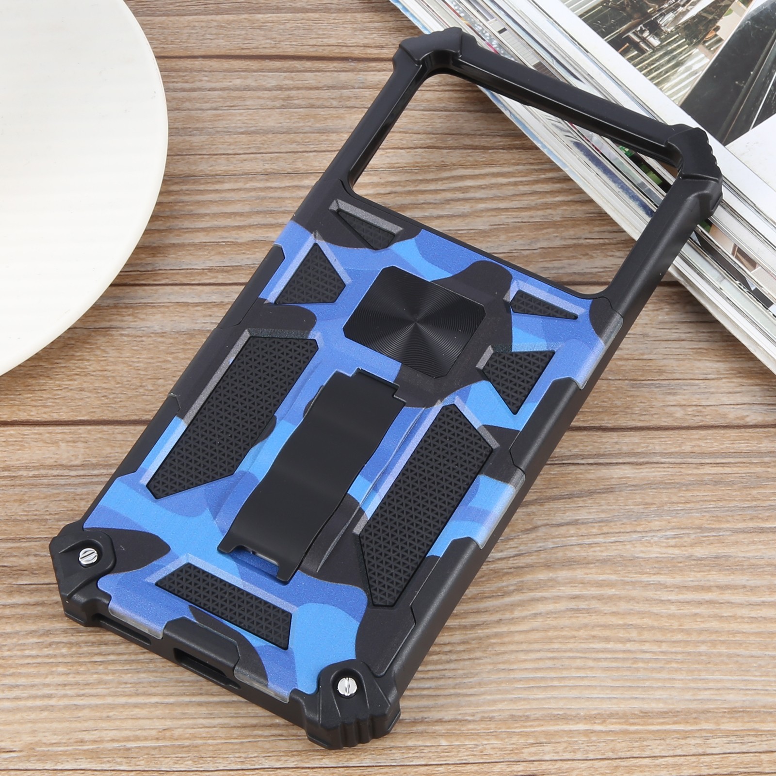 Forcell Xiaomi Poco X6 Pro 5G Camouflage Armor Θήκη Σκληρή - Army Blue