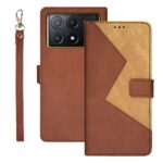 Tel1 Xiaomi Poco X6 Pro 5G Two Colour Splicing Θήκη Βιβλίο - Brown