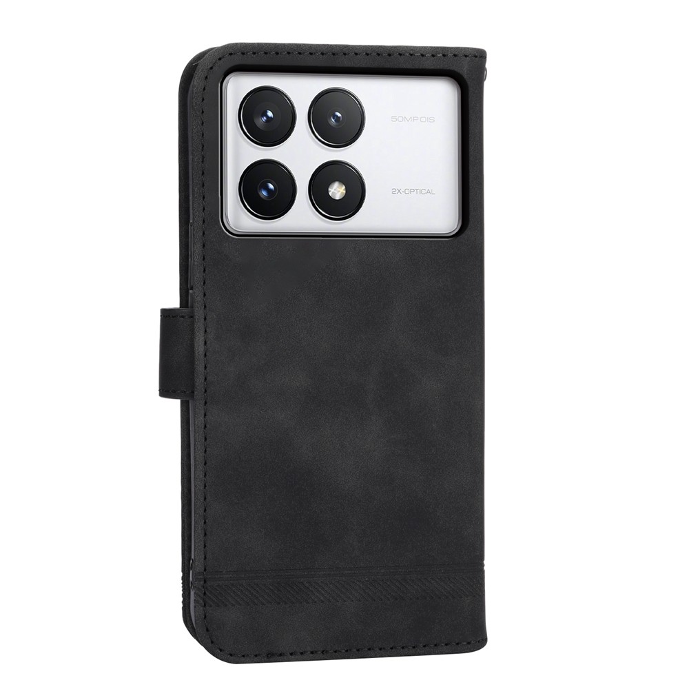Tel1 Xiaomi Poco X6 Pro 5G Dierfeng Dream Line Θήκη Βιβλίο - Black