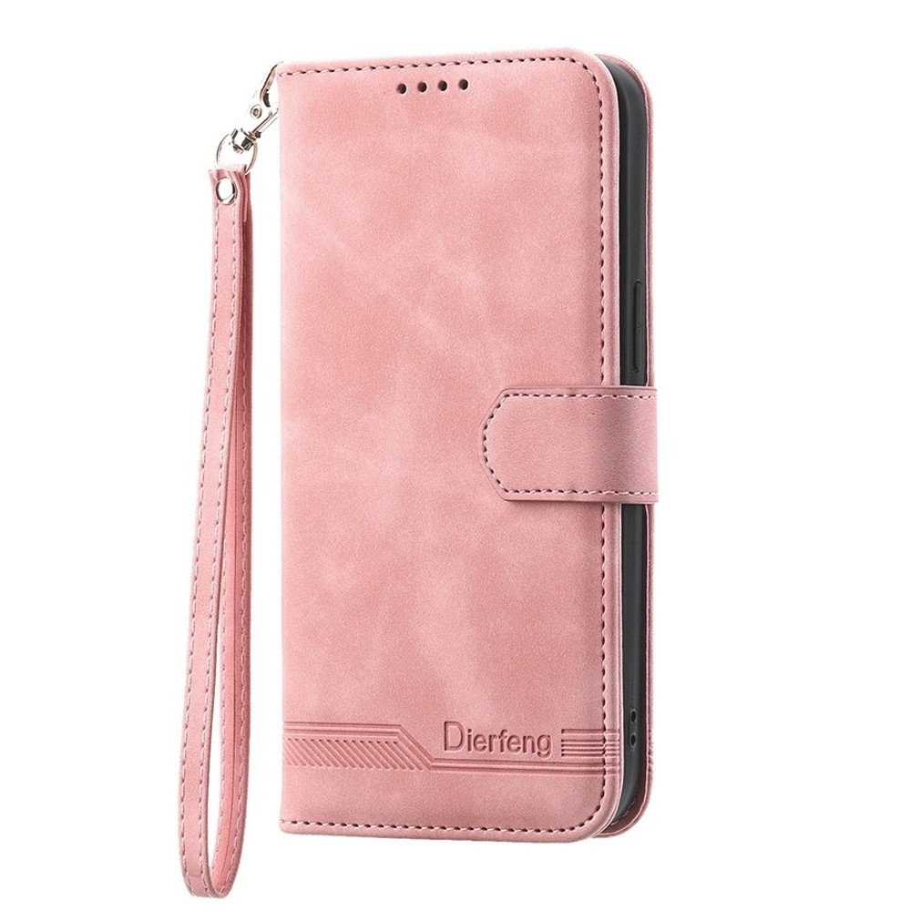 Tel1 Xiaomi Poco X6 Pro 5G Dierfeng Dream Line Θήκη Βιβλίο - Pink