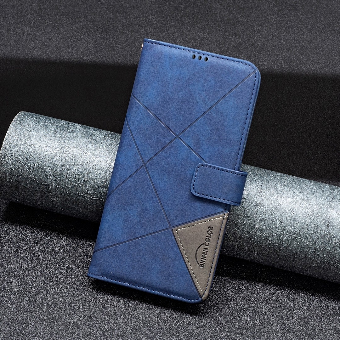 Tel1 Xiaomi Redmi Note 13 Pro Plus 5G Magnetic Buckle Rhombus Θήκη Βιβλίο - Blue