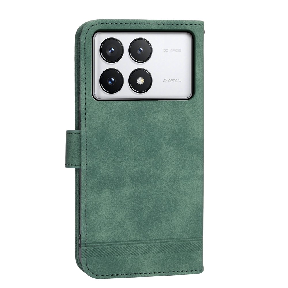 Tel1 Xiaomi Poco X6 Pro 5G Dierfeng Dream Line Θήκη Βιβλίο - Green