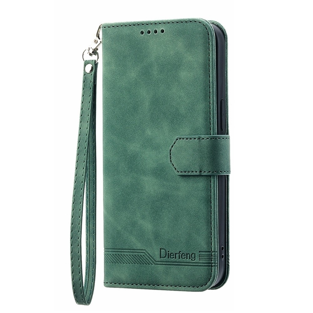 Tel1 Xiaomi Poco X6 Pro 5G Dierfeng Dream Line Θήκη Βιβλίο - Green