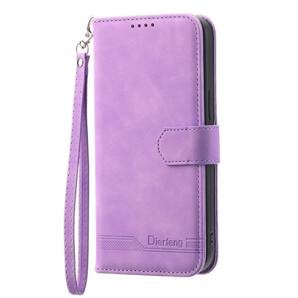 Tel1 Xiaomi Poco X6 Pro 5G Dierfeng Dream Line Θήκη Βιβλίο - Purple