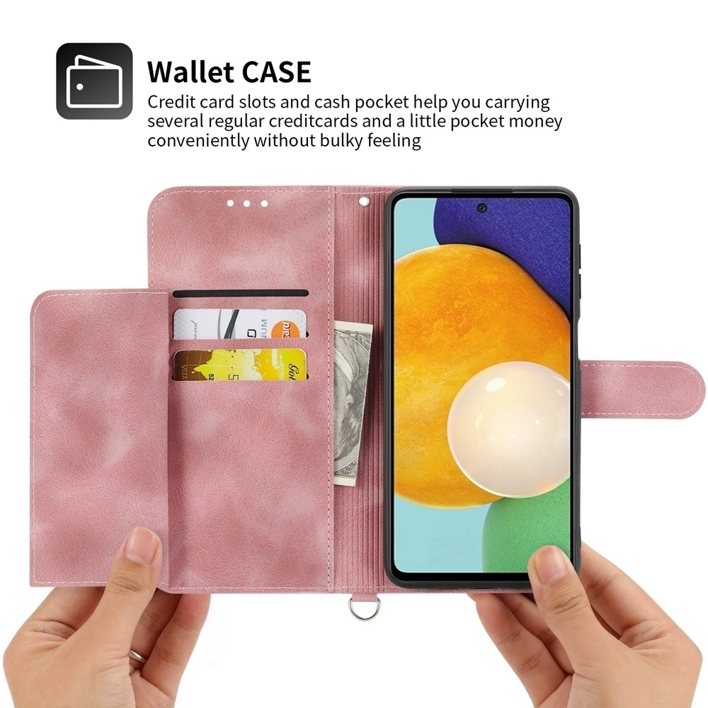 Tel1 Xiaomi Poco X6 Pro 5G Skin-Feel Flowers Embossed Θήκη Βιβλίο - Pink