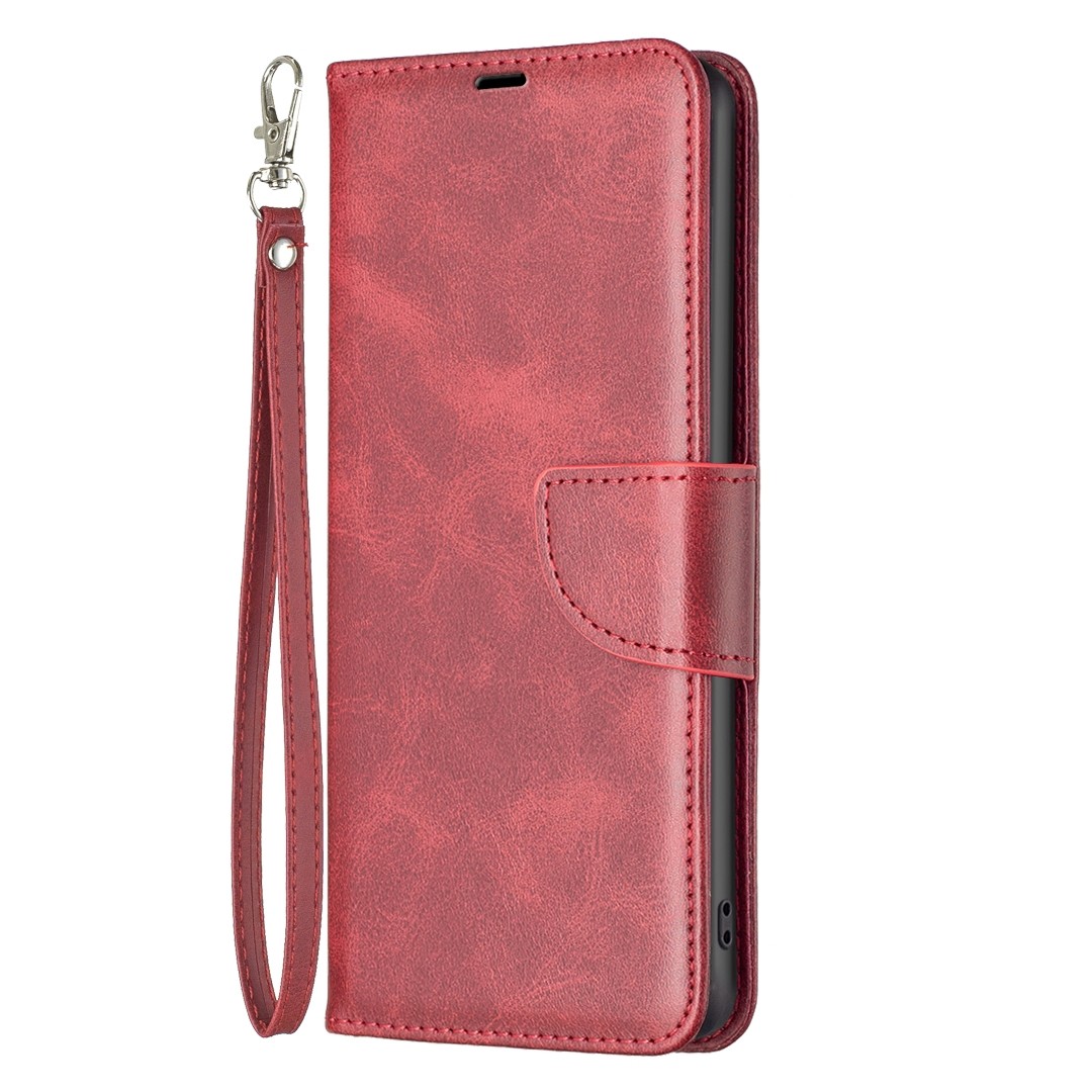 Tel1 Xiaomi Redmi Note 13 Pro Plus 5G Retro Lambskin Texture Pure Color Θήκη Βιβλίο - Red