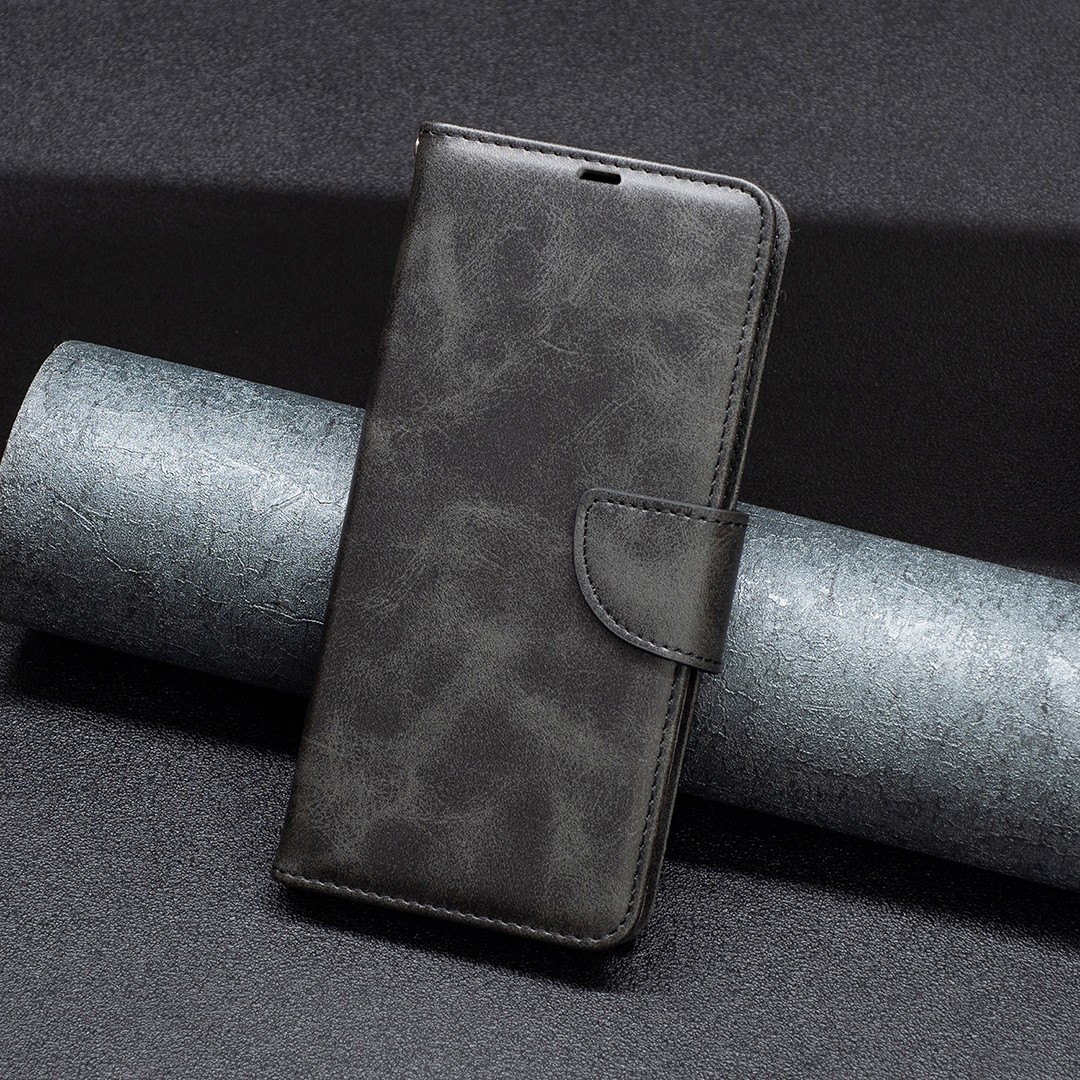 Tel1 Xiaomi Redmi Note 13 Pro Plus 5G Retro Lambskin Texture Pure Color Θήκη Βιβλίο - Black