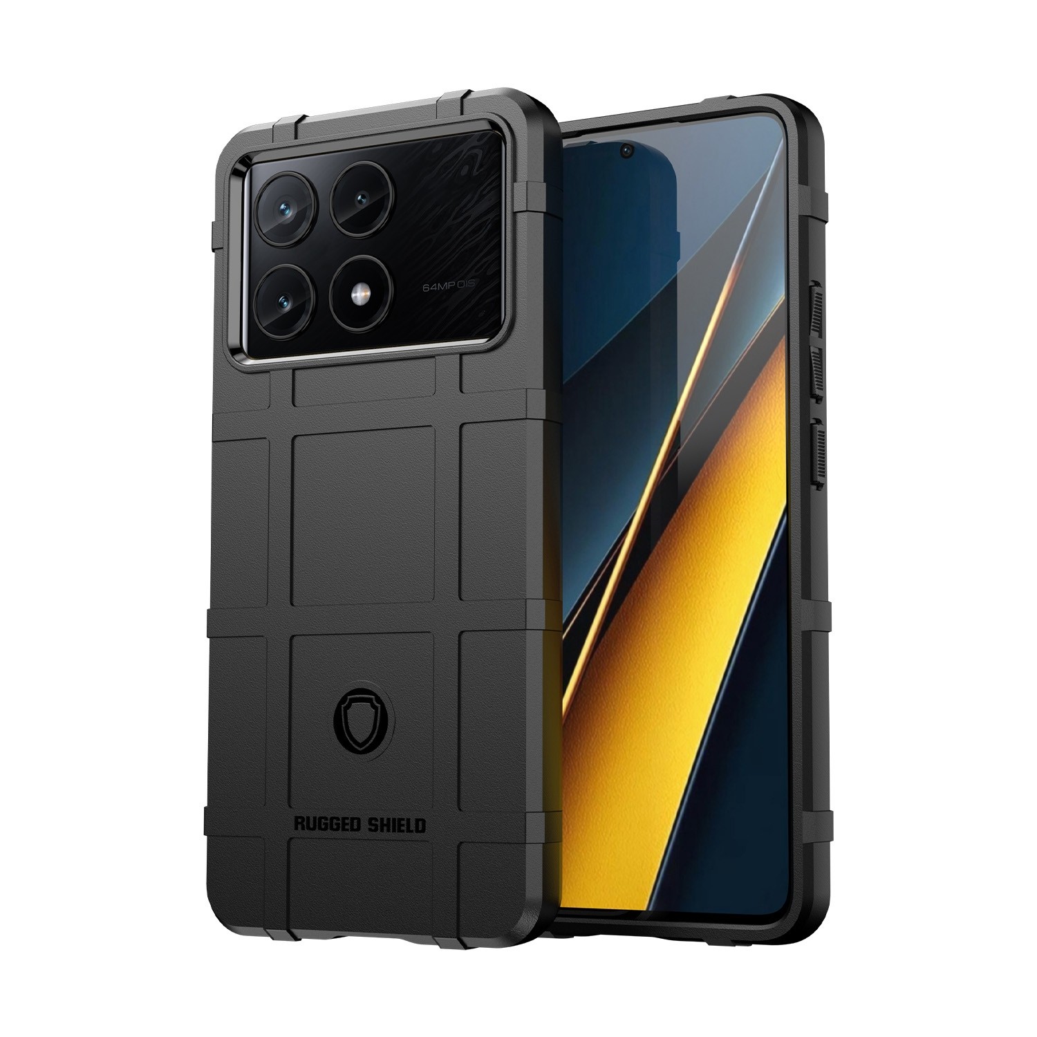 Forcell Xiaomi Poco X6 Pro 5G Rugged Shield Θήκη Σιλικόνης - Black