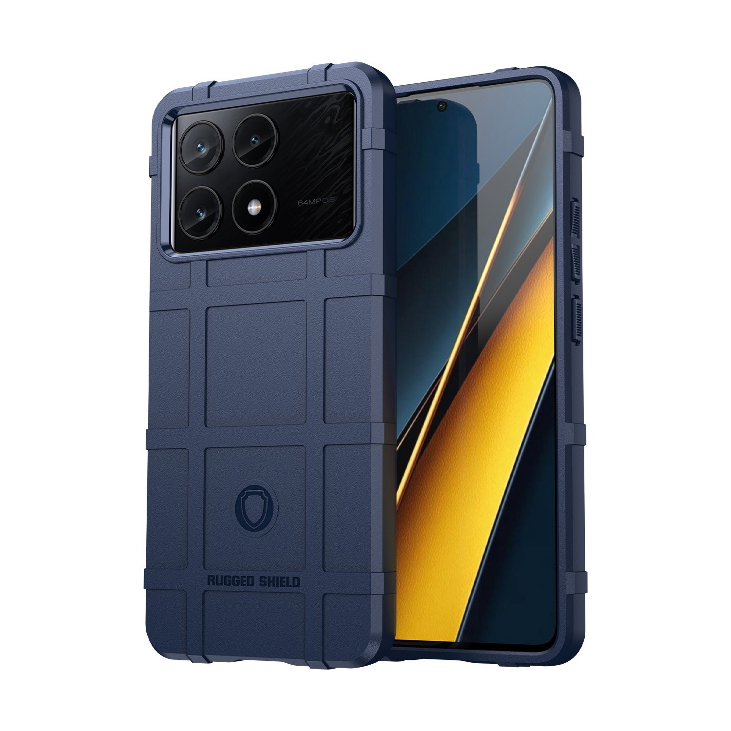 Forcell Xiaomi Poco X6 Pro 5G Rugged Shield Θήκη Σιλικόνης - Blue