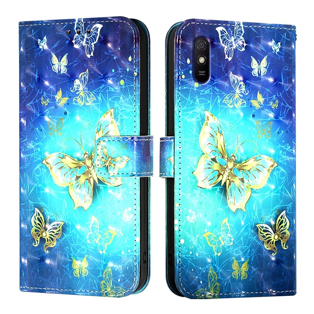 Tel1 Xiaomi Redmi 9A / 9AT 3D Painting Θήκη Βιβλίο με Σχέδιο