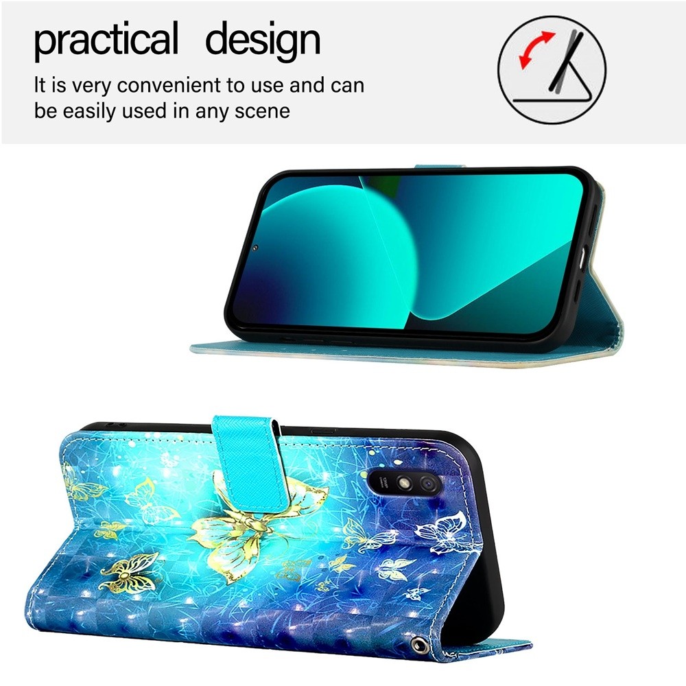 Tel1 Xiaomi Redmi 9A / 9AT 3D Painting Θήκη Βιβλίο με Σχέδιο