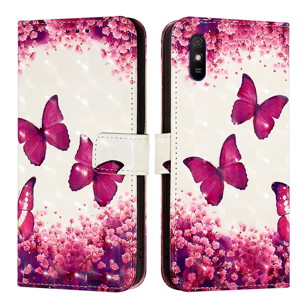 Tel1 Xiaomi Redmi 9A 3D Painting Θήκη Βιβλίο με Σχέδιο