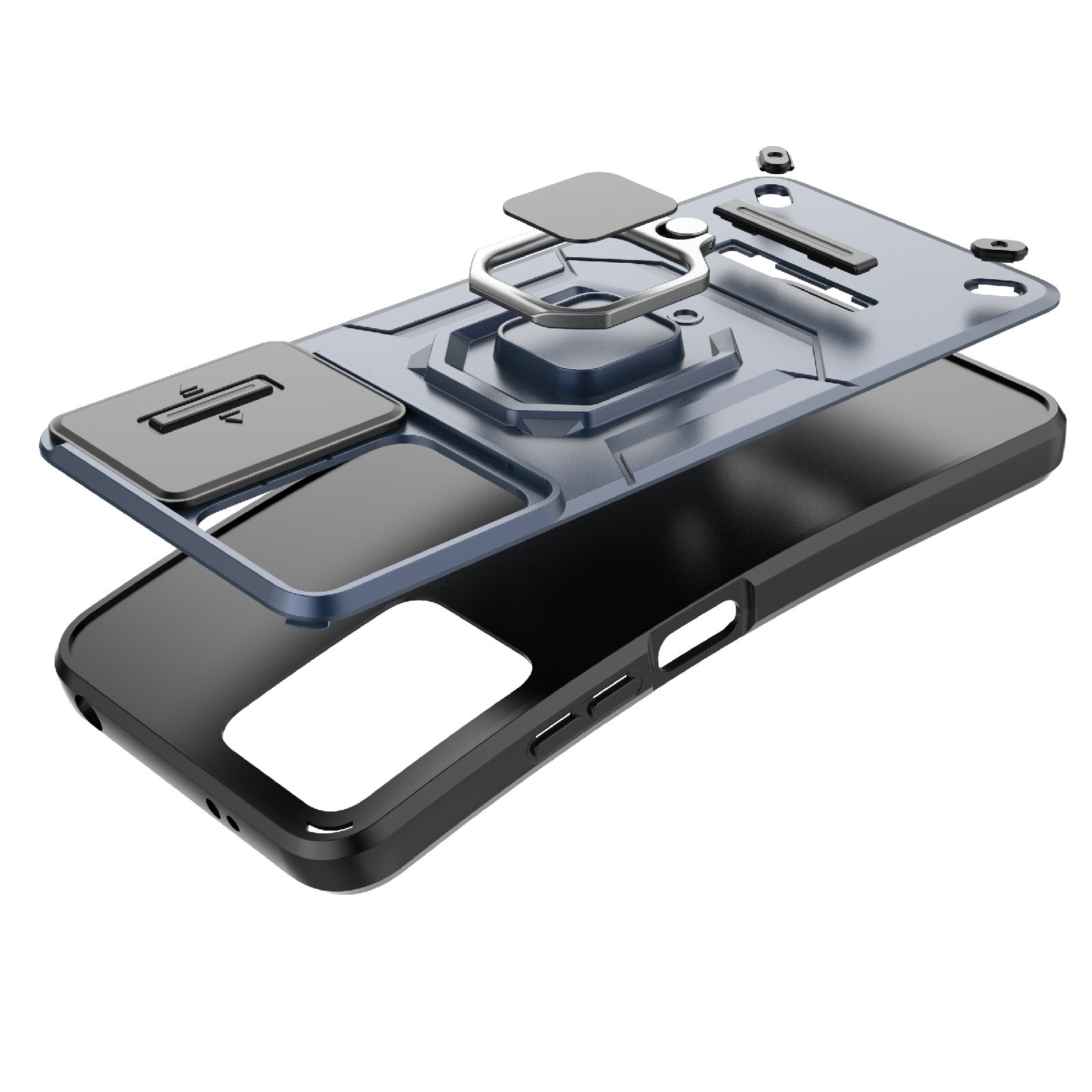 Forcell Xiaomi Redmi Note 12 4G Sliding Camshield Holder Θήκη Σκληρή - Green