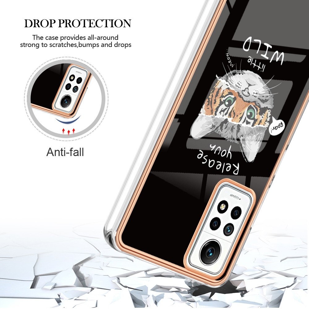 Forcell Xiaomi Redmi Note 12 Pro 4G Electroplating Θήκη Σιλικόνης Με Σχέδιο