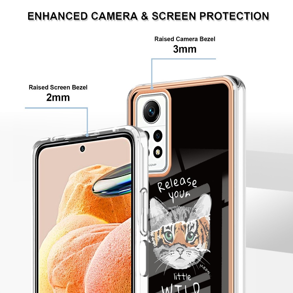 Forcell Xiaomi Redmi Note 12 Pro 4G Electroplating Θήκη Σιλικόνης Με Σχέδιο