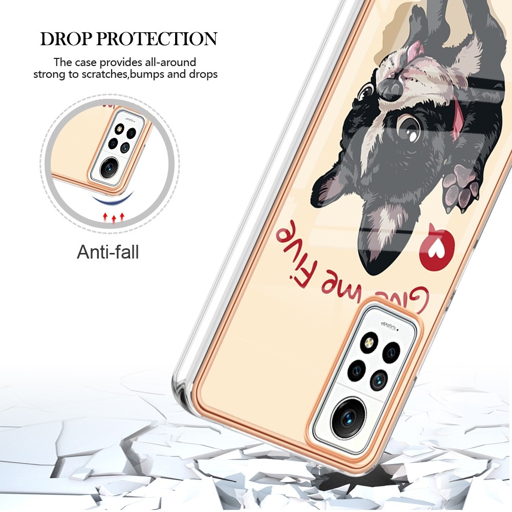 Forcell Xiaomi Redmi Note 12 Pro 4G Electroplating Θήκη Σιλικόνης Με Σχέδιο