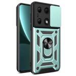 Forcell Xiaomi Redmi Note 13 Pro 4G Sliding Camshield Θήκη Σκληρή - Green